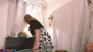 Homeschooling mama vitregă învață fiul vitreg despre cum să facă sex