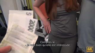 HUNT4K. For money, a man allows &amp;germandbls; an experienced hunter&amp;eacute;rhyme&amp;eacute; to fuck GF