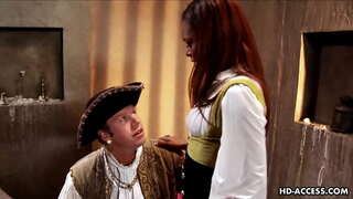 Кара шлюха Мари Лув пейзаждарынын ак члене жана катуу прибита мык