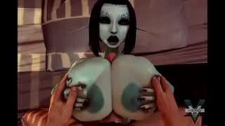 Titty សូ Soria និងដើមនៅក្នុងមាត់របស់នាង