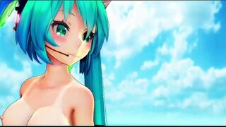 ň�音ミクAppendセクシーダンスヌードMMD