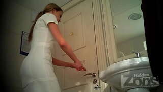 Excelente vista do ano e buceta close-up!