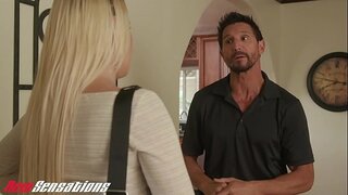 Голем Плен Русокоса Подготвени Да Го Ебам