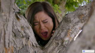 Лезбејску тројку на отвореном